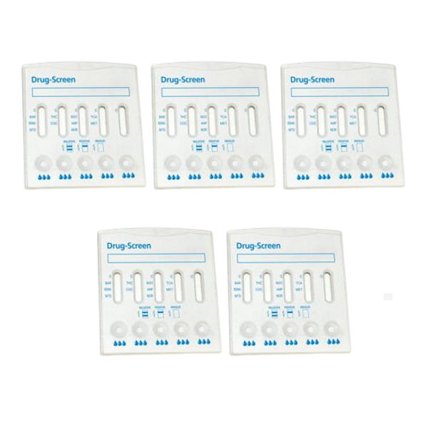 Kit Teste Rápido de Urina Multidrogas 10 - c/ 05un
