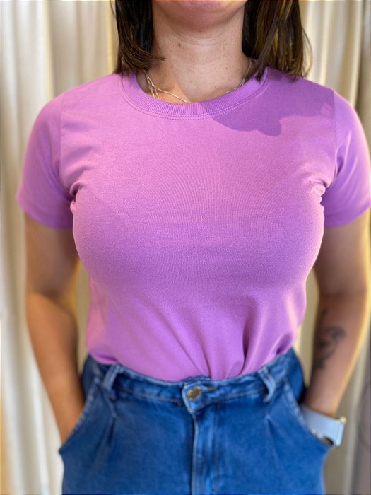 CAMISETA T-SHIRT GOLA REDONDA 100% ALGODÃO CORES VARIADAS