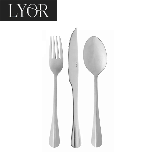 Conjunto 6 Talheres para 2 Pessoas de Aço Inox Positano - Lyor