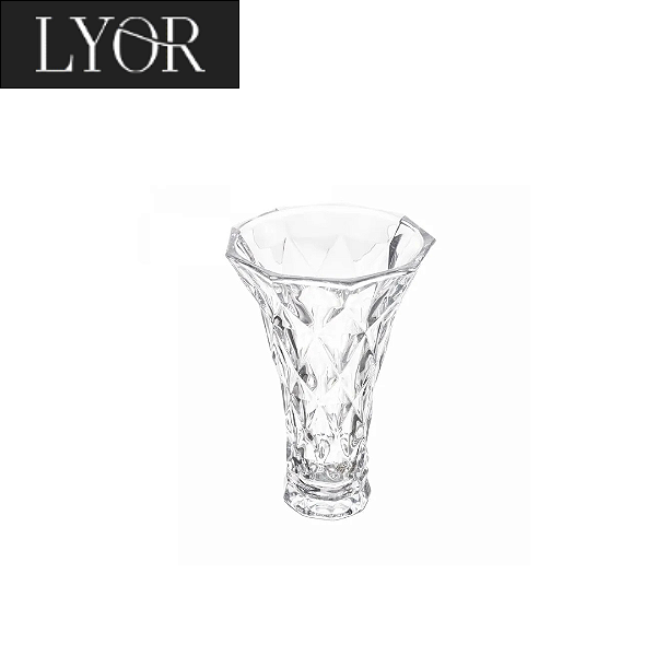 Vaso de Vidro Diamond 8cm x 15cm - Lyor