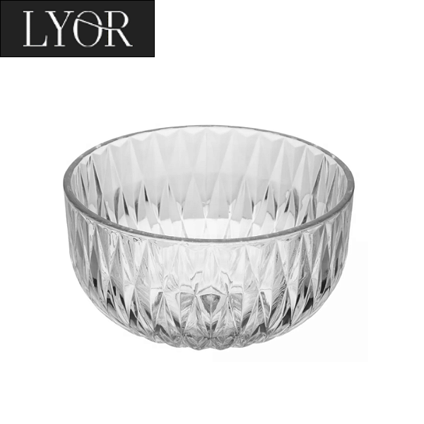 Centro de Mesa de Cristal Ecológico Diamond 23cm x 12cm - Lyor