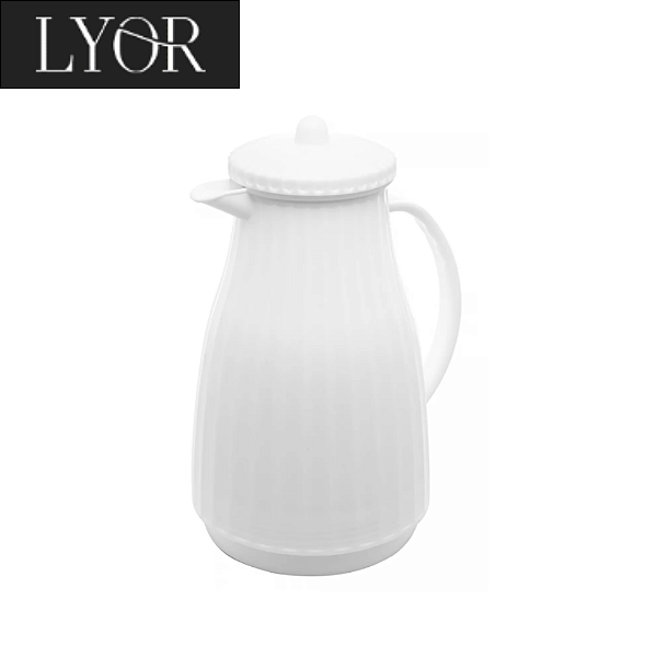 Garrafa Térmica de Plástico New Bambu Branca 1L - Lyor
