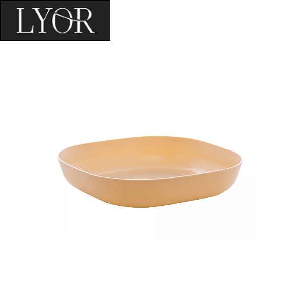 Bowl Quadrado de Bambu e PP Lines Sortido 14,5cm x 14,5cm x 3cm - Lyor