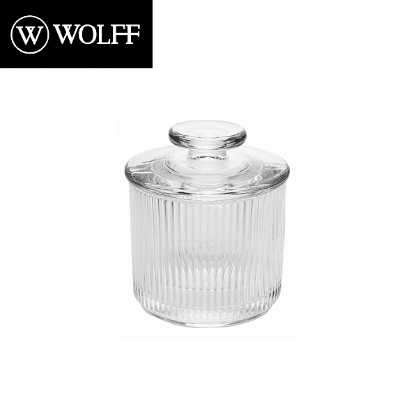 Manteigueira Francesa Lines 8,5cm x 10cm x 8,5cm Cristal Ecológico - Wolff