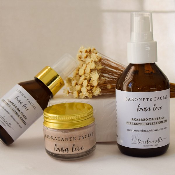 COMBO BRISA LEVE - skin care para peles mistas | oleosas | com acne -