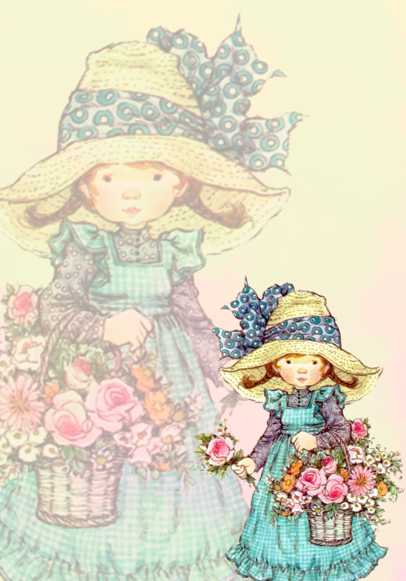 Papel de Carta Menina Flores