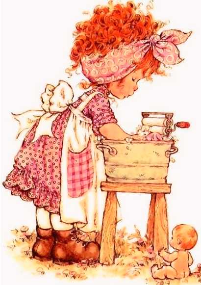 Papel de carta Sarah Kay menina