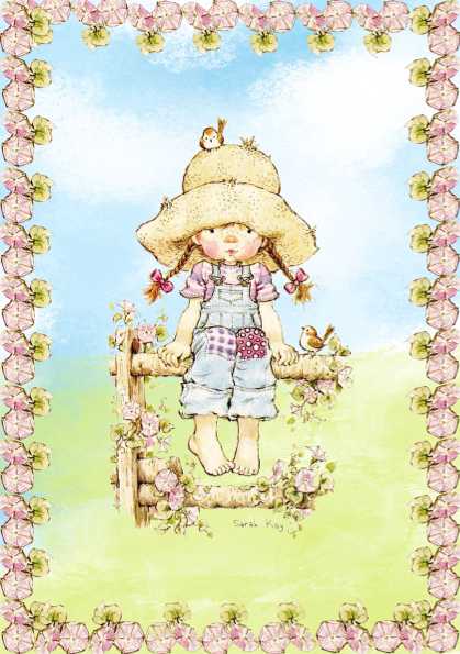 Papel de carta Sarah Kay menina do campo