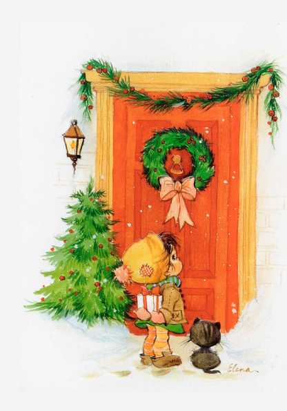 Papel de carta natalino Elena Kucharik