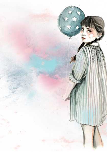 Papel de carta menina realista