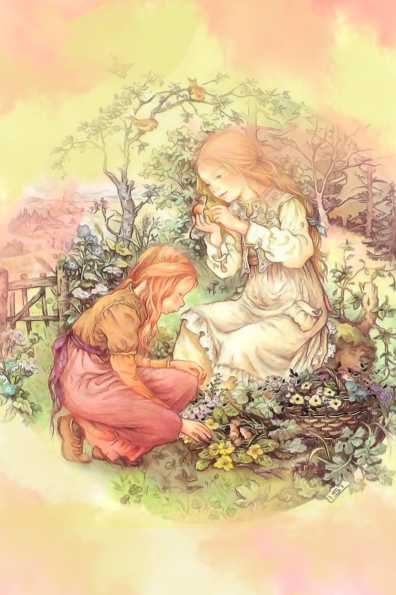 Papel de carta meninas floresta Lisi Martin