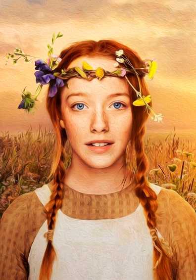 Conjunto de 2 Papéis de carta Anne with an E art big