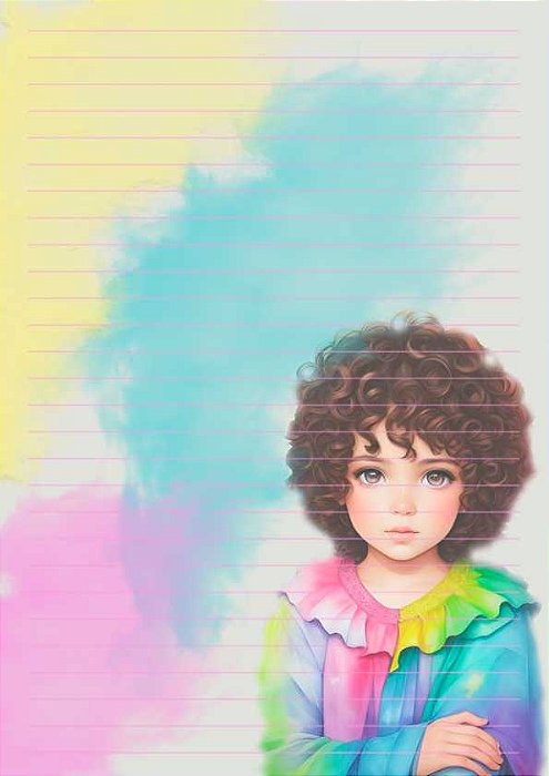 Papel de carta conjunto Doll IA