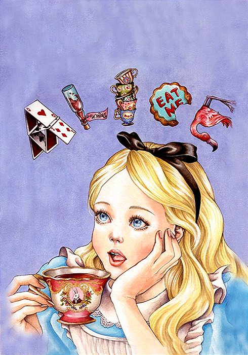 Papel de carta Alice