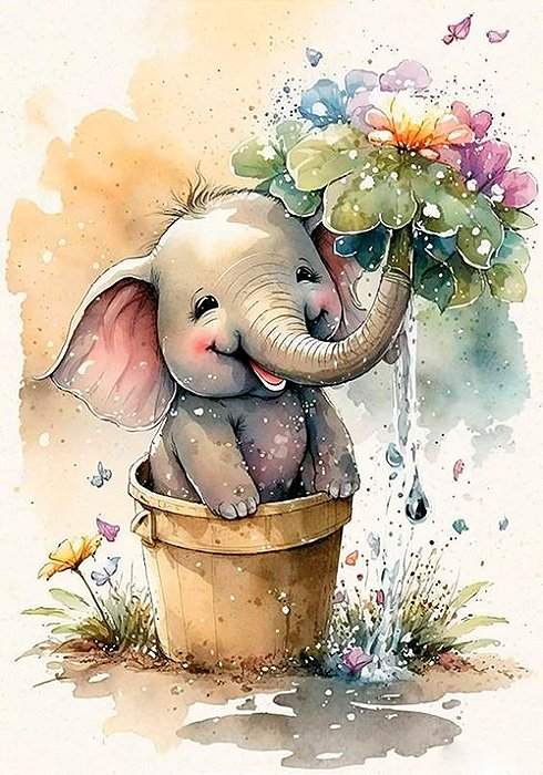 Papel de carta Elefante