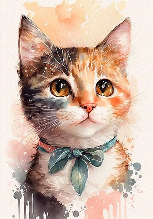 Papel de carta gato