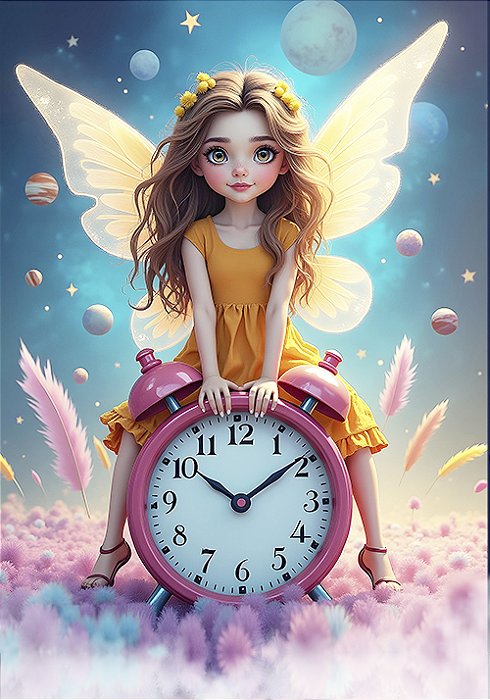 Fadas do Tempo - 10 papéis de carta