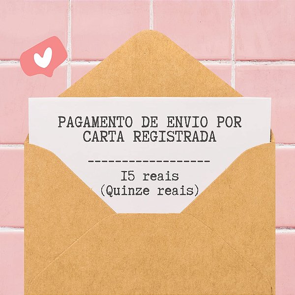 CARTA REGISTRADA - PAGAMENTO DO ENVIO POR MODALIDADE DE BAIXO CUSTO - LER DESCRIÇÃO