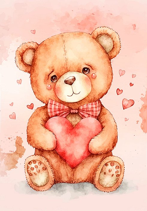 Papel de carta Teddy Love