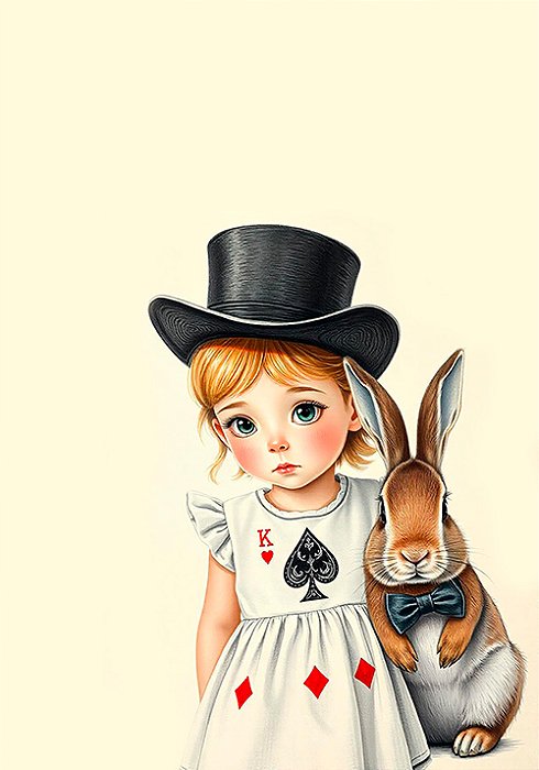 Papel de carta bebê Alice