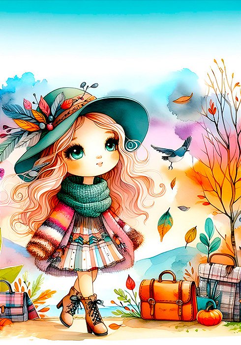 Conjunto outono-inverno- 02 papéis de carta