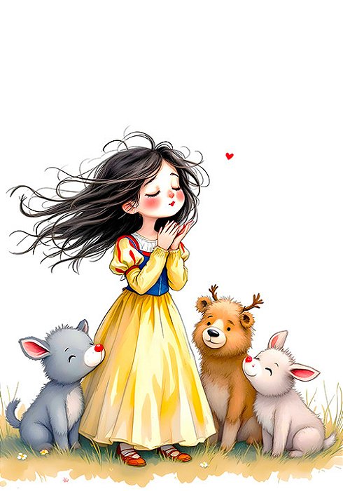 Papel de carta beijinho de princesa