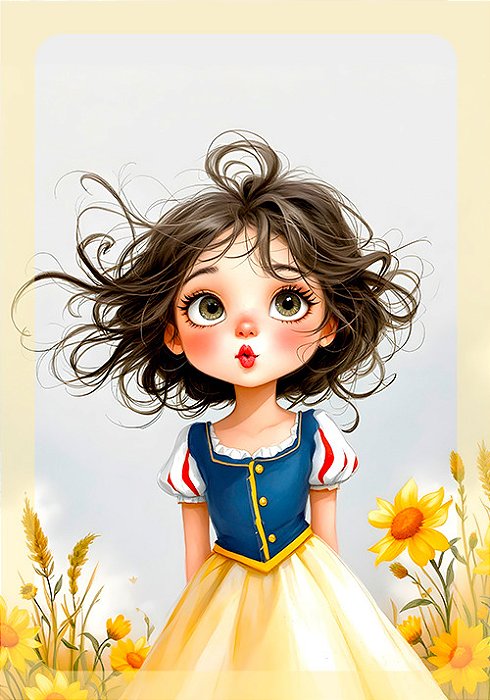 Conjunto beijo de princesa - 02 papéis de carta