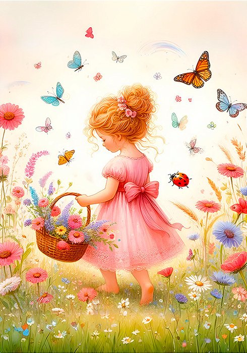 Papel de carta jardim de borboletas