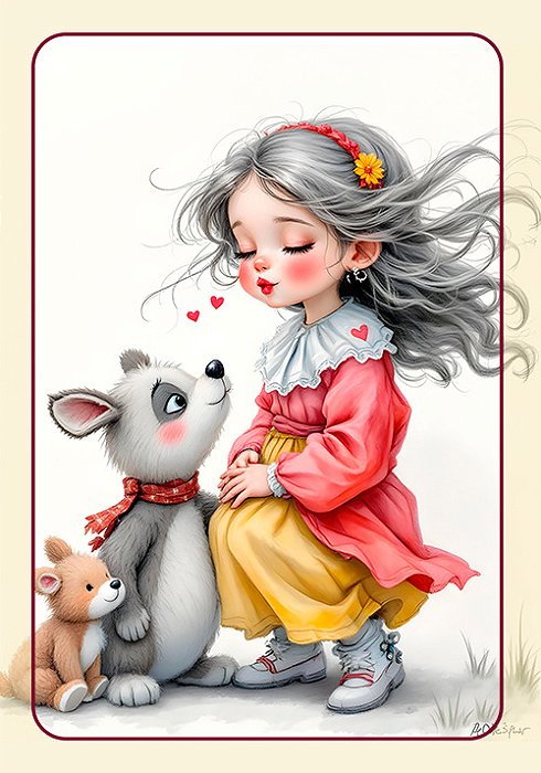 Papel de carta love pets