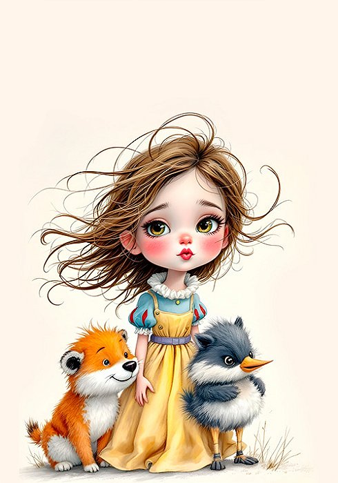 Papel de carta pets e princesa