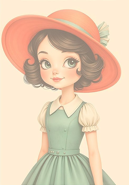 Papel de carta clarinho art big boneca charme - original