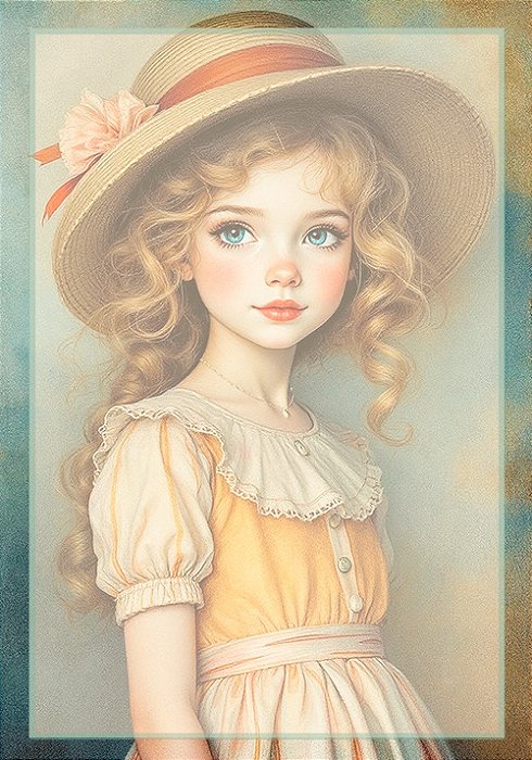 Papel de carta clarinho boneca vintage- original