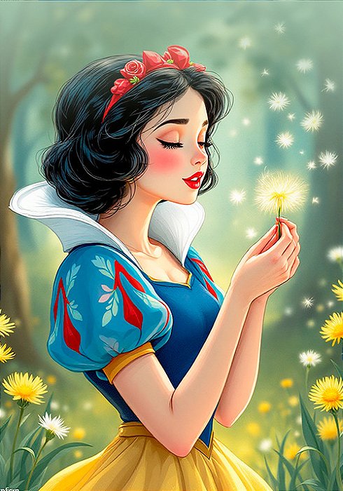 Papel de carta Branca de Neve art big
