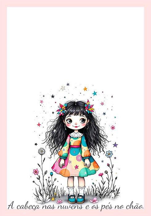 Papel de carta com frase PAPER DOLLS ORIGINAL