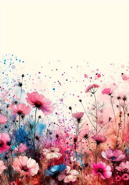 Papel de carta floral
