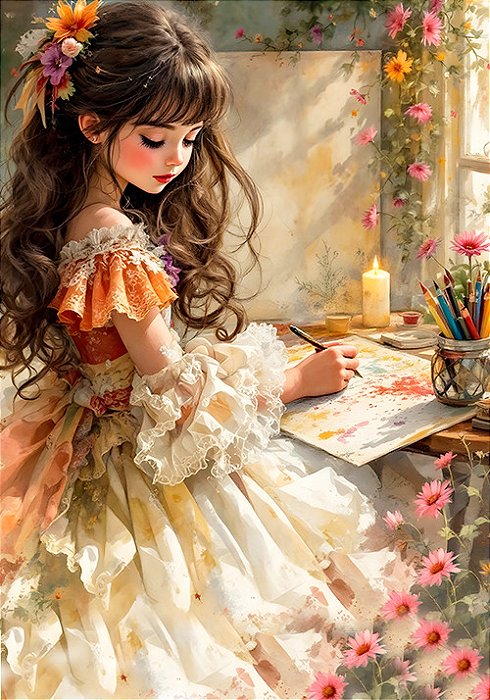 Papel de carta love dolls porcelain Original