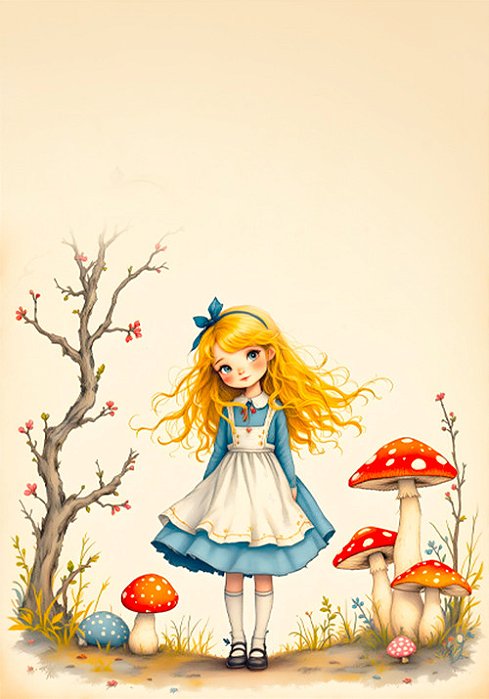 Papel de carta Alice - ORIGINAL