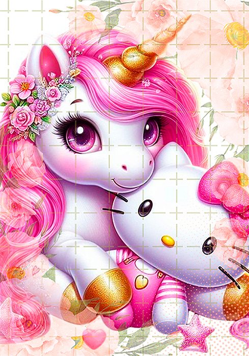 COLEÇÃO UNICÓRNIO - 4 PAPÉIS DE CARTA