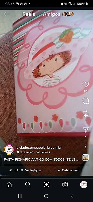 ANTIGO FICHARIO ARGOLADO COM ZIPER MORANGUINHO COM ANTIGOS PAPEIS DE CARTA - VIDEO NO INSTAGRAM