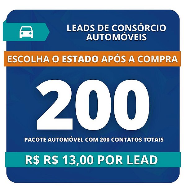 200 Leads de Consórcio de Automóvel