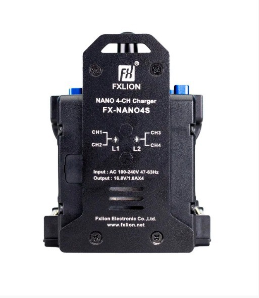 Carregador 4 canais FXLION - FX-NANO4S-CH V-Mount