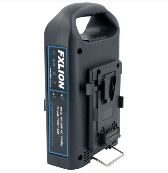 Carregador Rápido - Fxlion PL-Q280B V-Mount Duplo