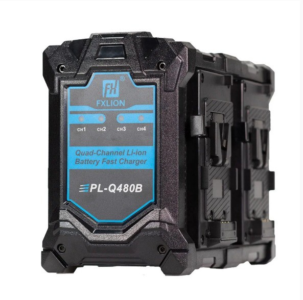 Carregador Rápido FXLION PL-Q480B 4 canais - 16.8V / 4A V-Mount