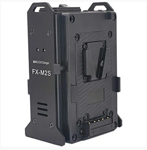 Mini Carregador 2 canais FXLION - FX-M2S 16.8V / 2A V-Mount