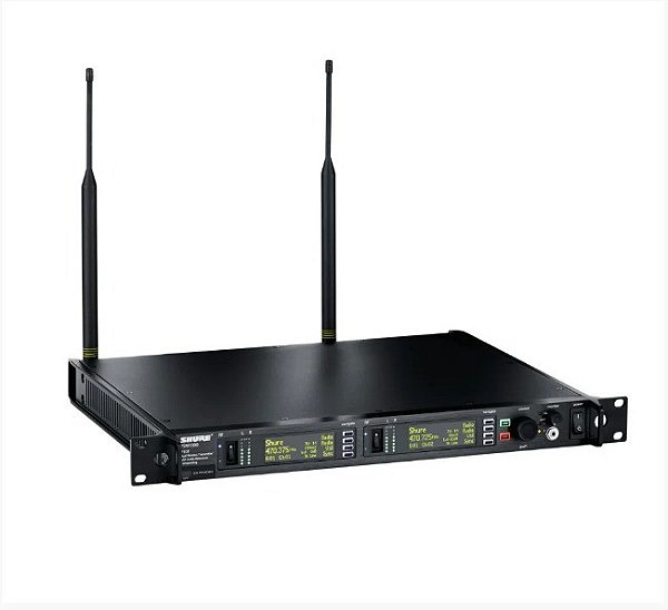 Shure P10T Transmissor sem fio de dois canais de rack completo - L8