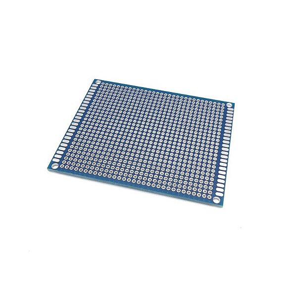 Placa de Circuito Impresso Ilhada 10X15 Azul (2188 furos)