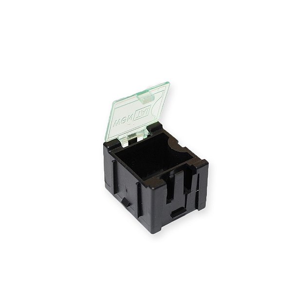 Mini Caixa para Componentes SMD - Preta