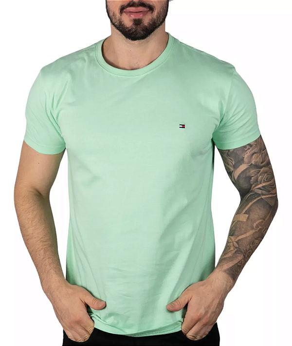 Camiseta Tommy Hilfiger Básica Verde