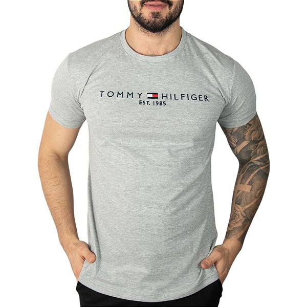 Camiseta Tommy Hilfiger 1985 Cinza