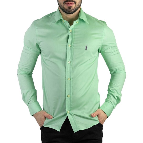 Camisa RL Custom Fit Verde Lima